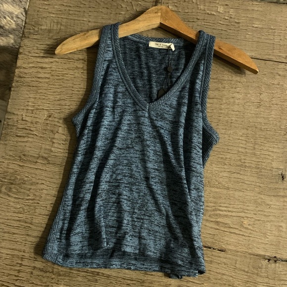 Rag & Bone Ramona Tank in Blue.- XS,L - Picture 7 of 10